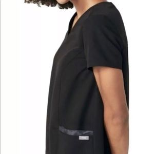 Figs X-Small Gaya black scrub top